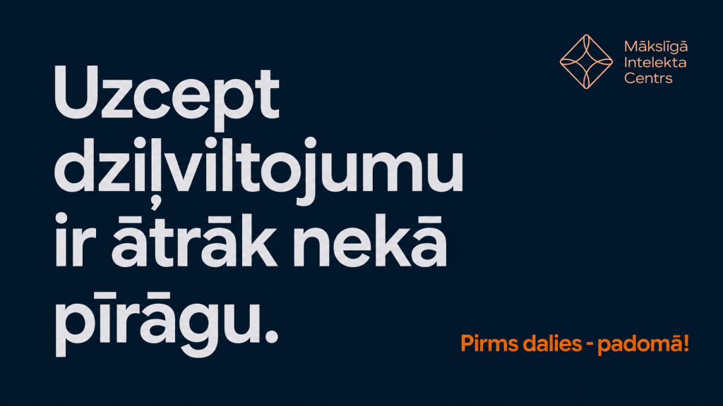 Uzcept dziļviltojumu ir ātrāk nekā pīrāgu.